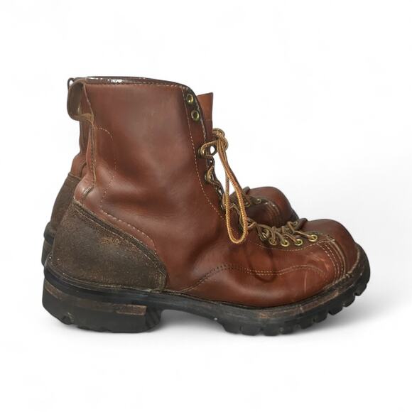 Vintage 70s Danner Woodsman Mountain Elk Boots Vibram Soles USA Mens Sz 10 EE - Picture 2 of 10